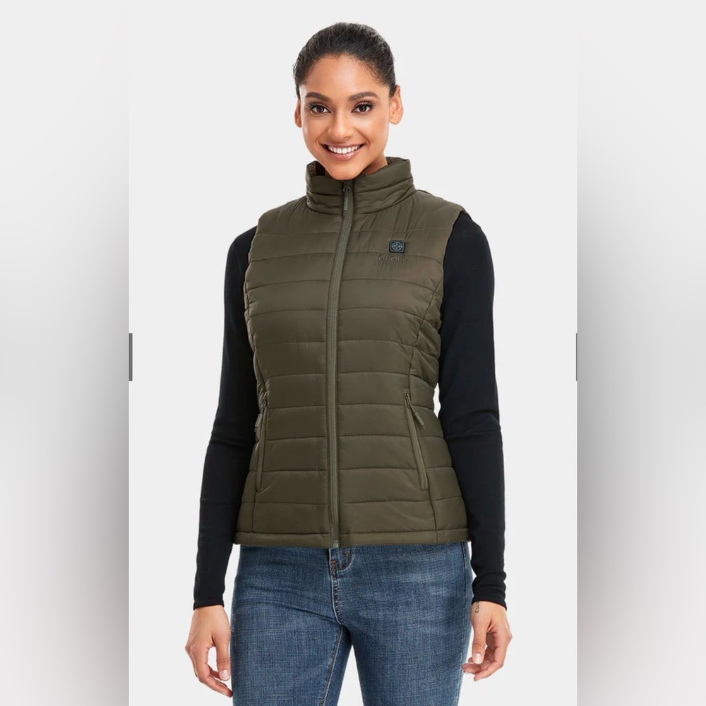 NWT Ororo *BATTERY NOT INCLUDED* Womens Classic Heated Vest XS Olive Green